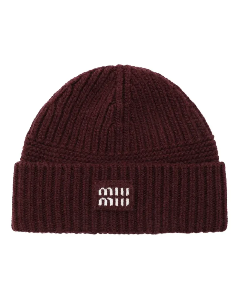 Miu Miu Beanie aus Wolle und Kaschmir - Rot Rot