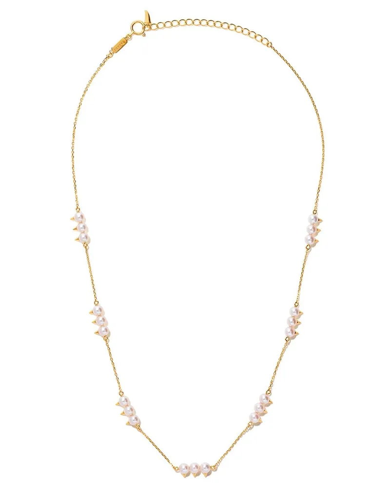 TASAKI 18kt Danger Neo Collection Line Gelbgoldhalskette - Metallic Metallic