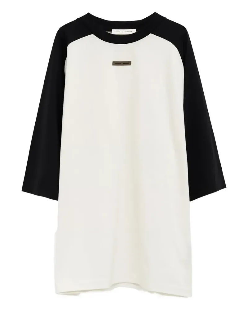 Fear of God Baseball contrast-sleeve T-shirt - Nude Nude