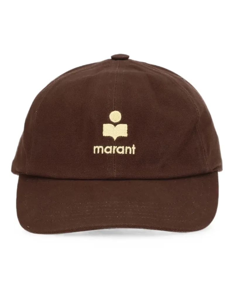 Isabel Marant Tomas logo-embroidered baseball cap - Braun Braun