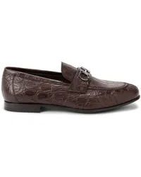 Ferragamo Penny-Loafer mit Gancini-Spange Braun