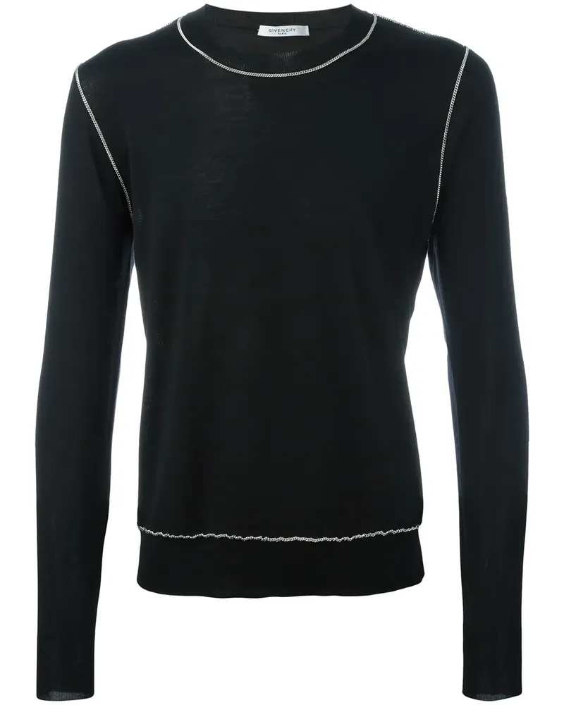 Givenchy Pullover mit Kettenriemen - Schwarz Schwarz
