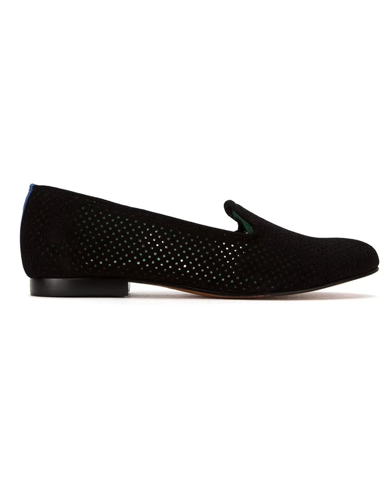 Blue Bird Perforierte Loafer - Schwarz Schwarz
