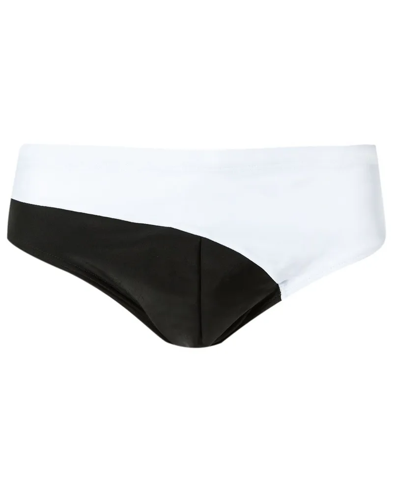 Amir Slama Zweifarbige Shorts - Weiß Weiß