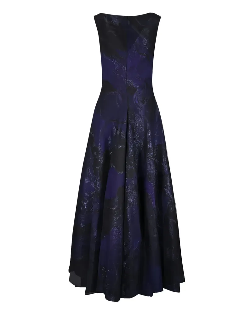 Talbot Runhof floral sleeveless maxi dress - Blau Blau