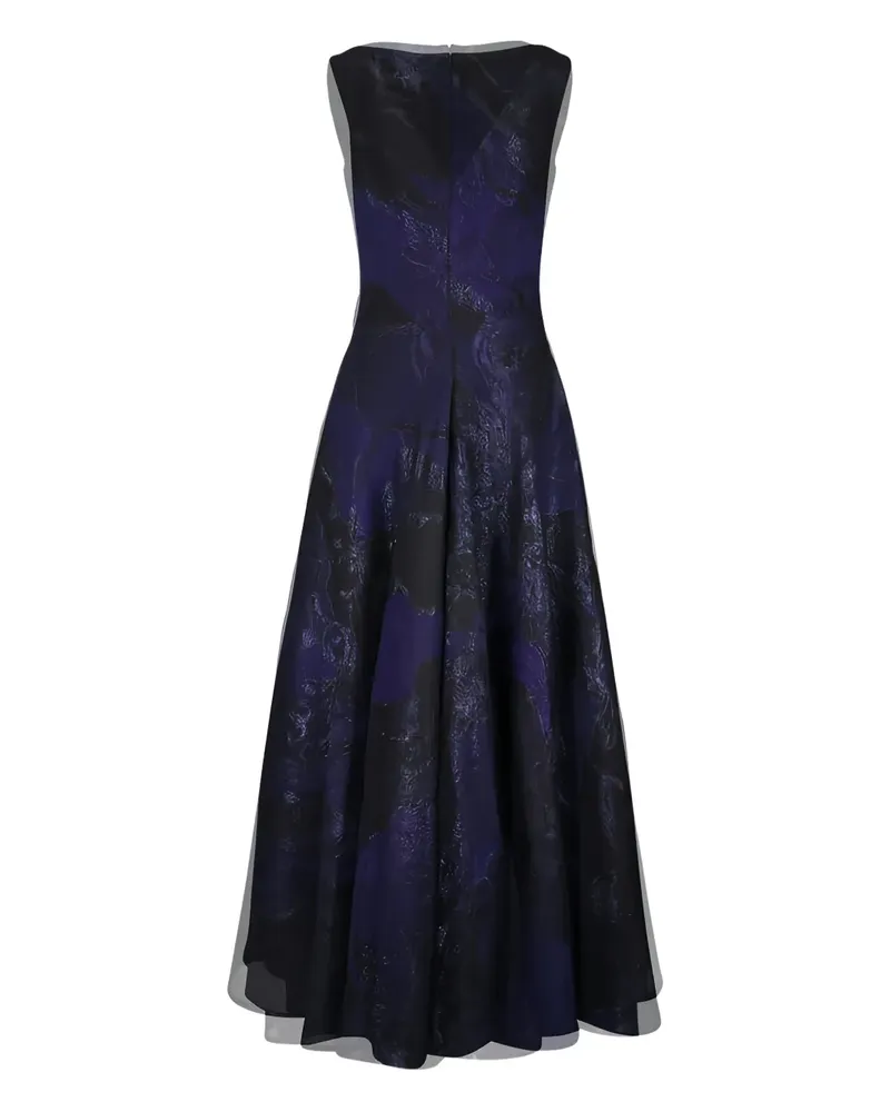 Talbot Runhof floral sleeveless maxi dress - Blau Blau