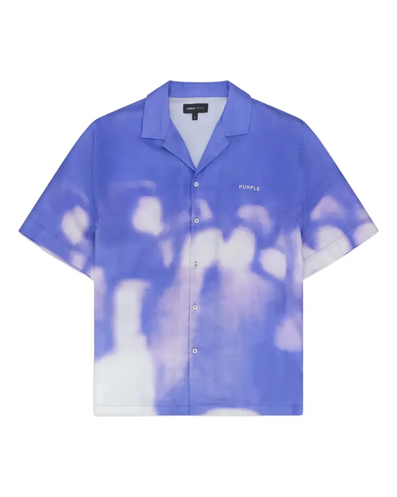 PURPLE BRAND Hemd mit Bleached-Optik - Violett Violett
