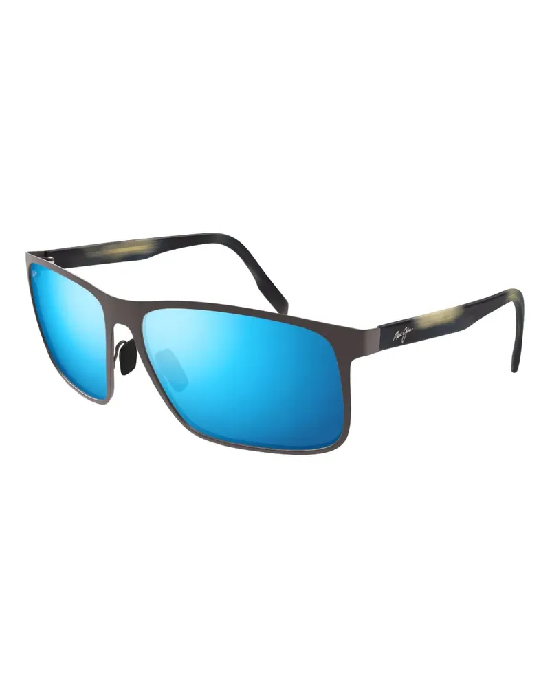 Maui Jim Sonnenbrille mit eckigem Gestell - 002 GREY 002
