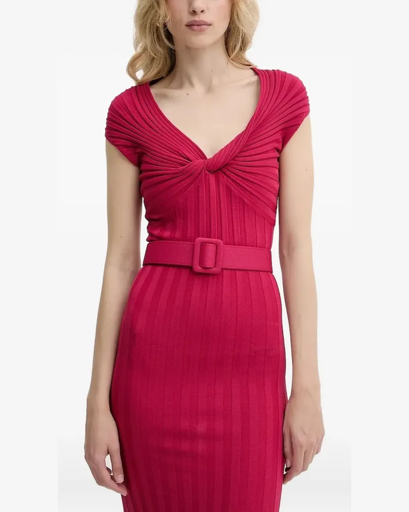 Liu Jo Midikleid mit Gürtel - Rosa Rosa