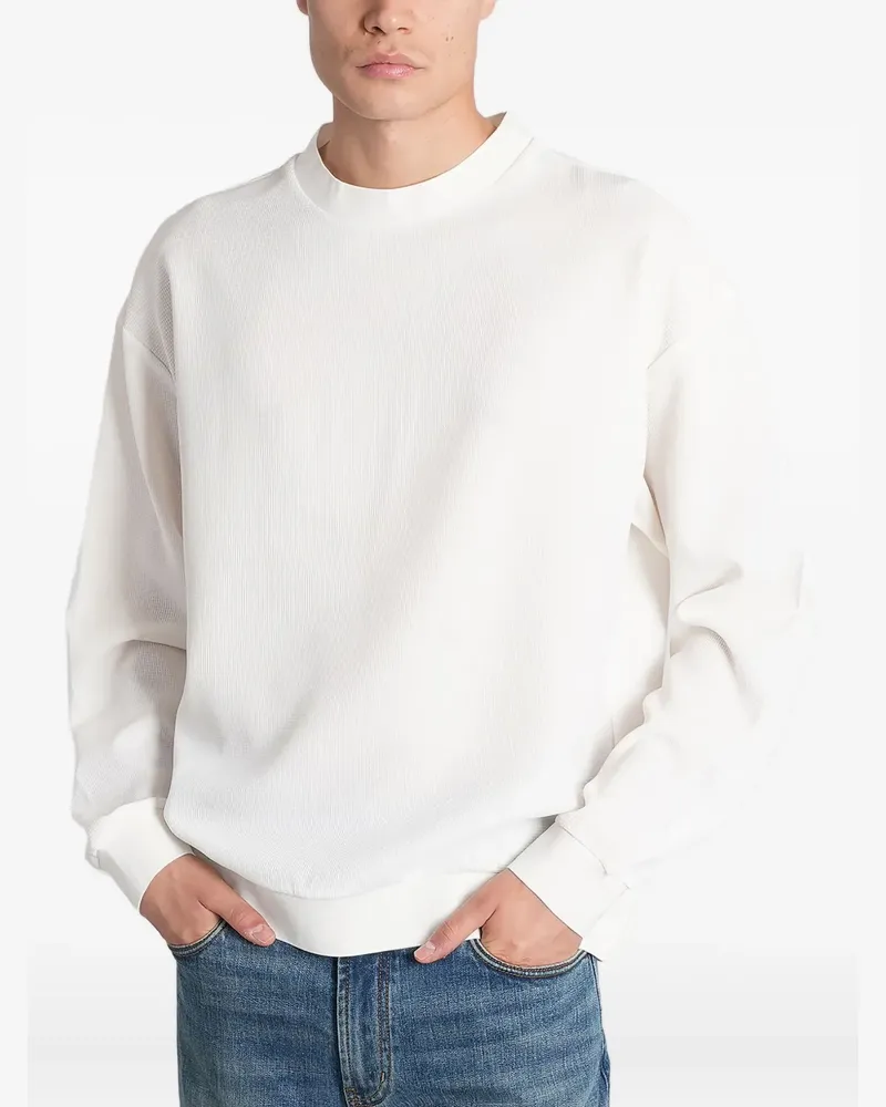 Emporio Armani Sweatshirt mit Rundhalsausschnitt - Weiß Weiß