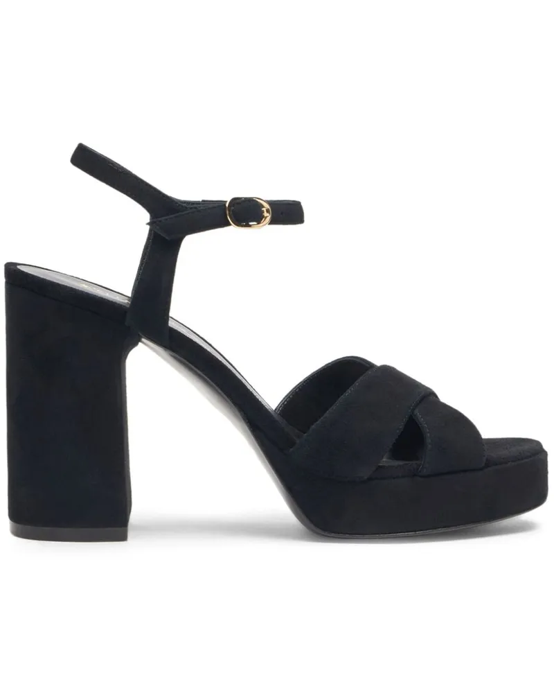 Stuart Weitzman Dyana Plateau-Sandalen 90mm - Schwarz Schwarz