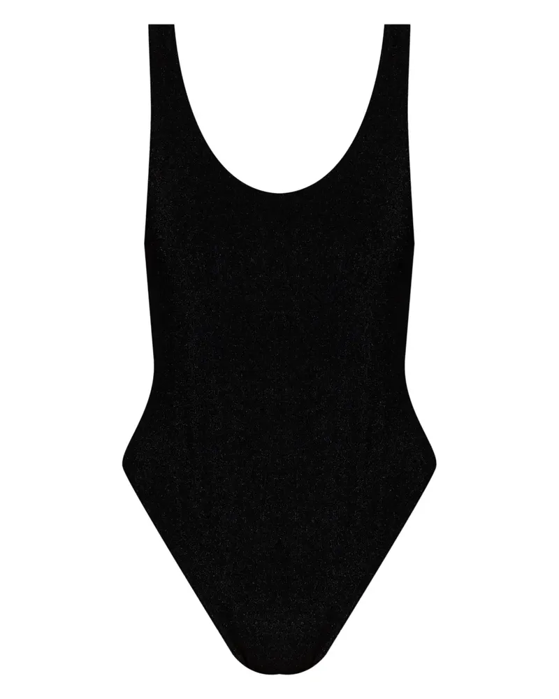 Balmain Rückenfreier Badeanzug - Schwarz Schwarz