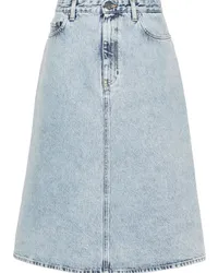 Totême Midirock aus Bio-Baumwoll-Denim Blau