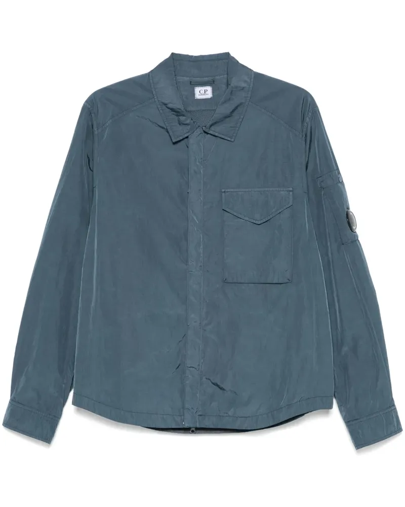 C.P. Company Hemdjacke mit Linsen-Detail - Blau Blau