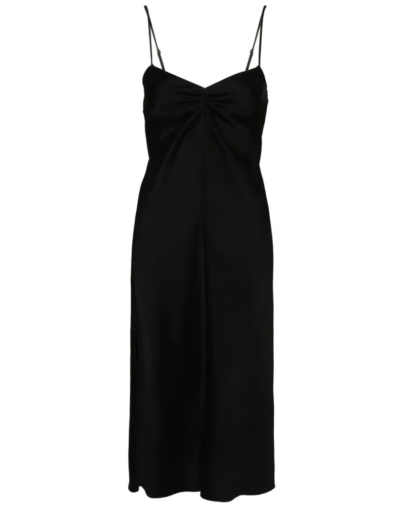 forte_forte Ärmelloses Midikleid - Schwarz Schwarz