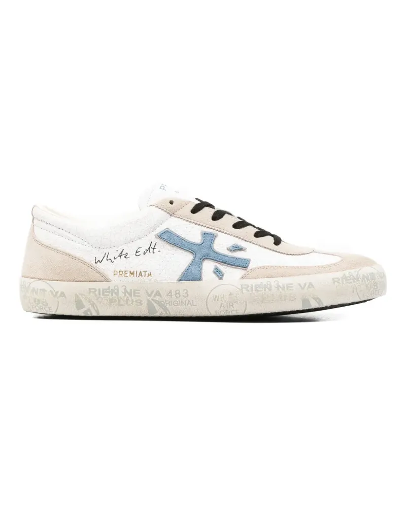 Premiata appliqué sneakers - Nude Nude