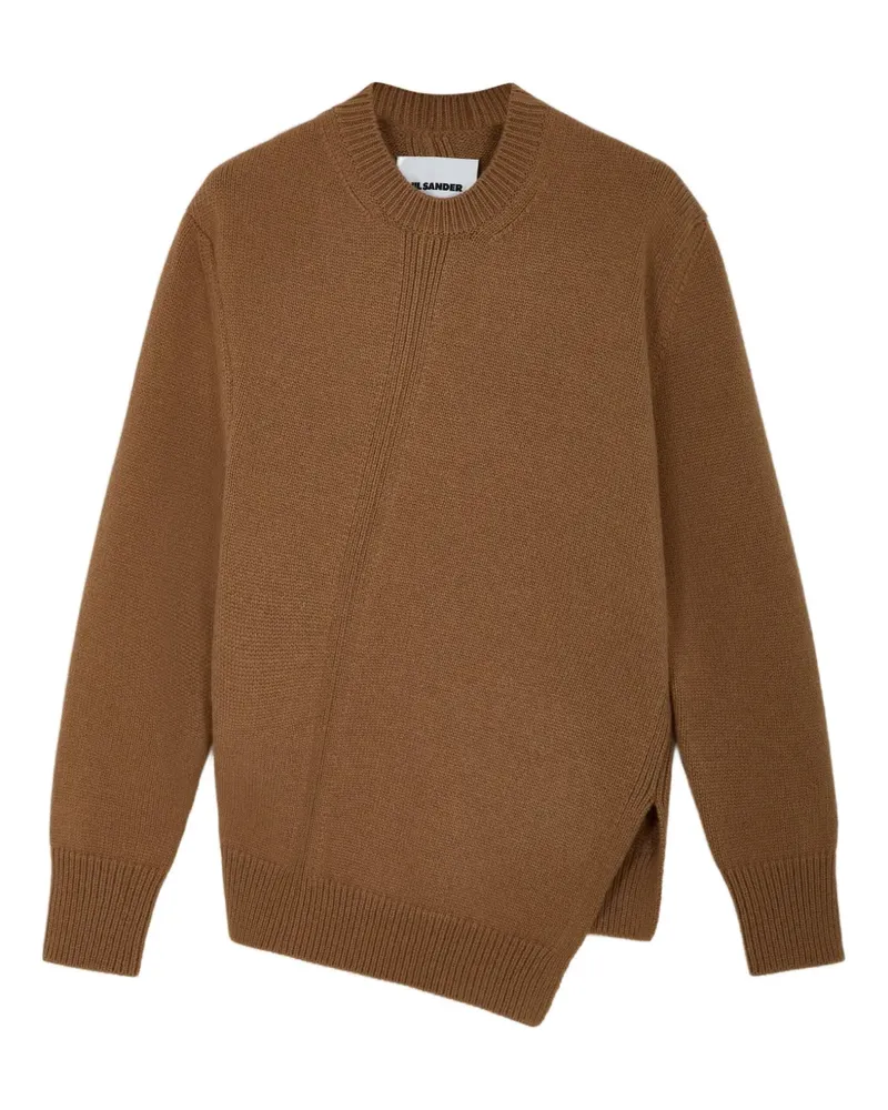 Jil Sander Asymmetrischer Pullover - Braun Braun