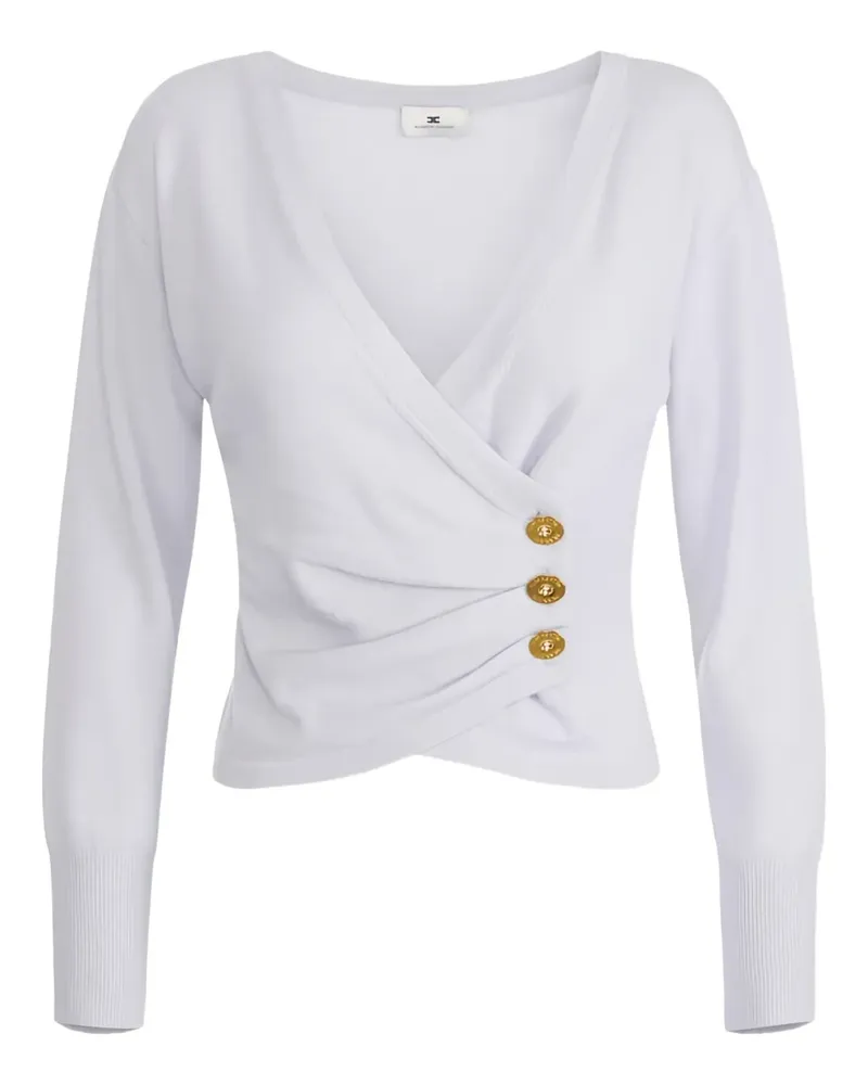 Elisabetta Franchi Pullover mit überkreuzten Knöpfen - Nude Nude