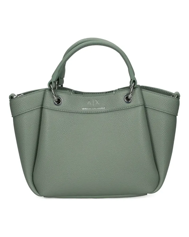 Armani Exchange Handtasche mit Logo-Print - Grün Grün