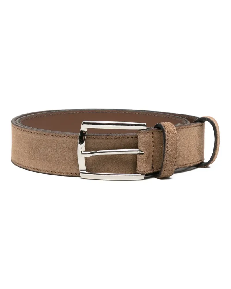 ERALDO suede buckle-fastening belt - Nude Nude