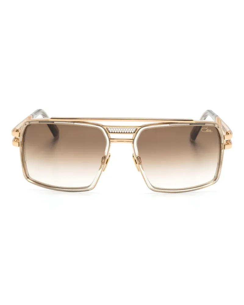 CAZAL Eckige Sonnenbrille mit Cut-Outs - Braun Braun