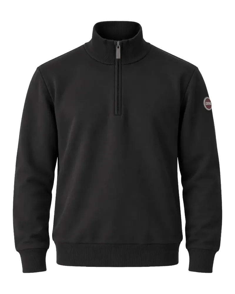 Colmar quarter-zip logo-patch sweater - Schwarz Schwarz
