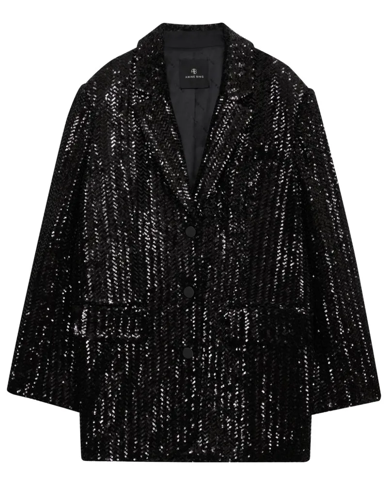 Anine Bing Sara Blazer - Schwarz Schwarz
