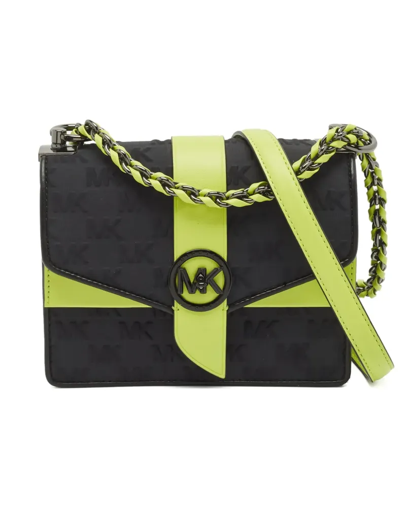 Michael Kors small Greenwich logo shoulder bag - Schwarz Schwarz