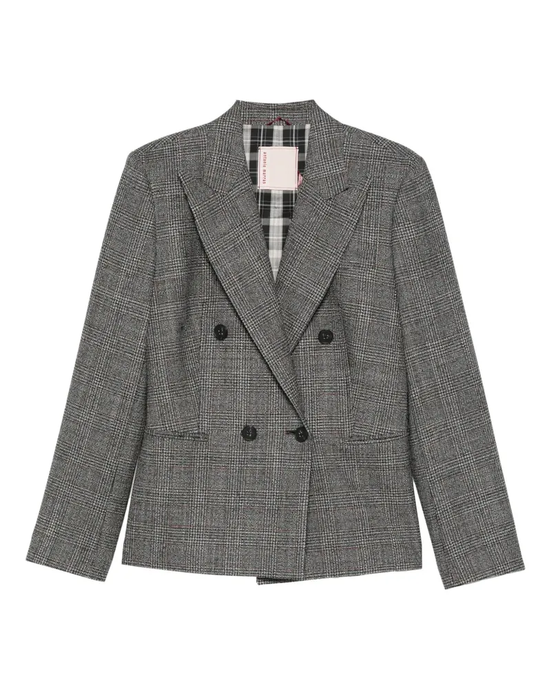 Antonio Marras Doppelreihiges Sakko mit Karo - Schwarz Schwarz