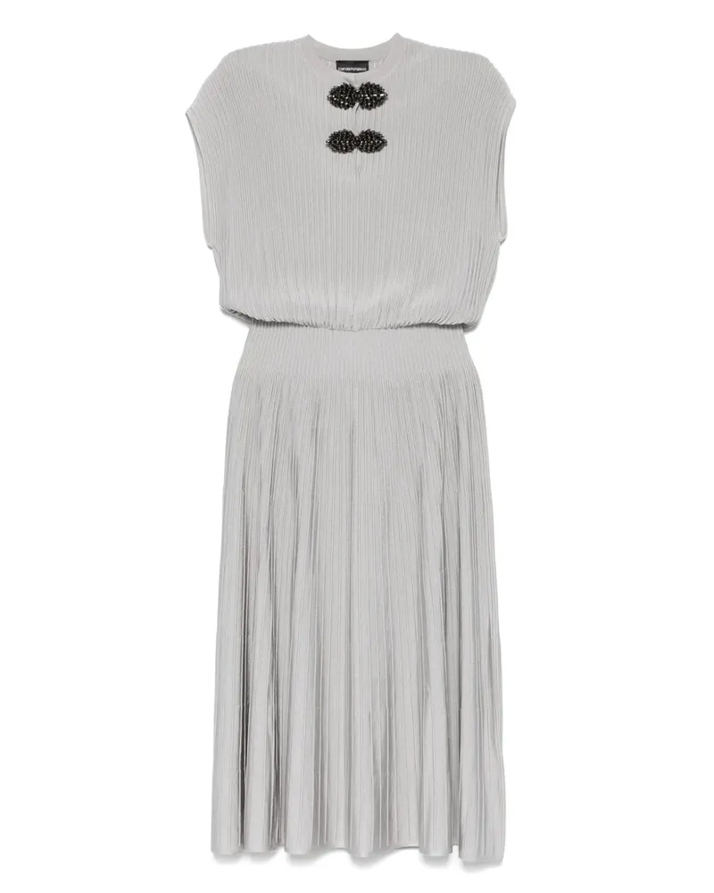 Emporio Armani Verziertes Minikleid - Grau Grau