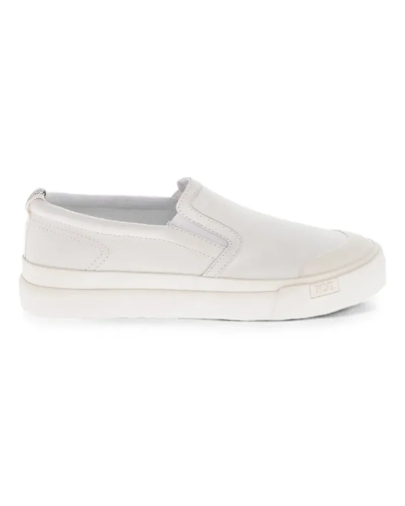 Diesel S-ATHOS leather slip-on sneakers - Nude Nude