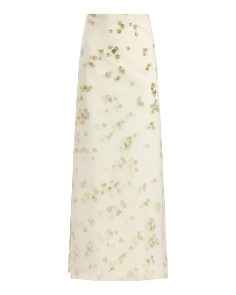 Altuzarra petal-print skirt - Weiß Weiß