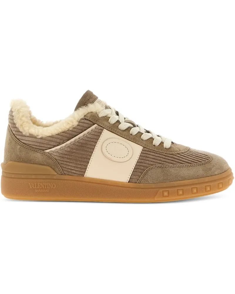 Valentino Garavani Upvillage Sneakers aus geripptem Samt - Braun Braun