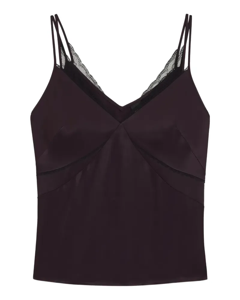 HUGO BOSS Top mit Spitzendetails - Violett Violett