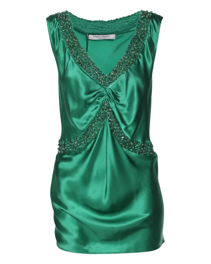Marina Rinaldi Top aus Seide - Grün Grün