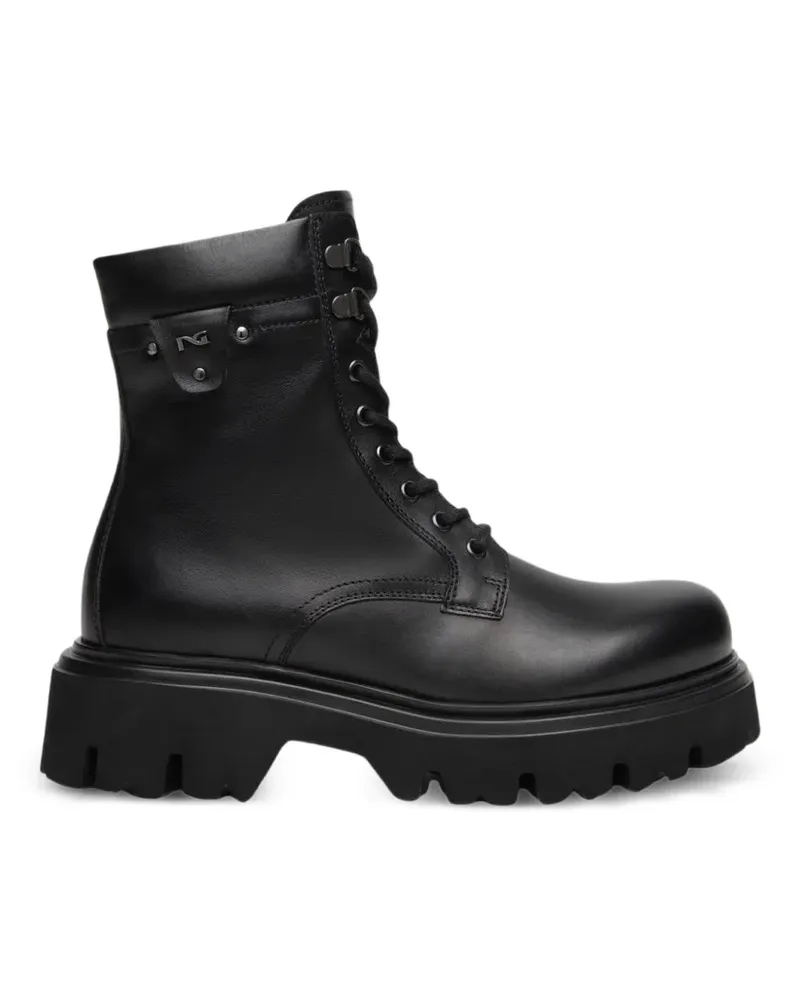 Nero Gardini Schnürstiefel mit Profilsohle - Schwarz Schwarz