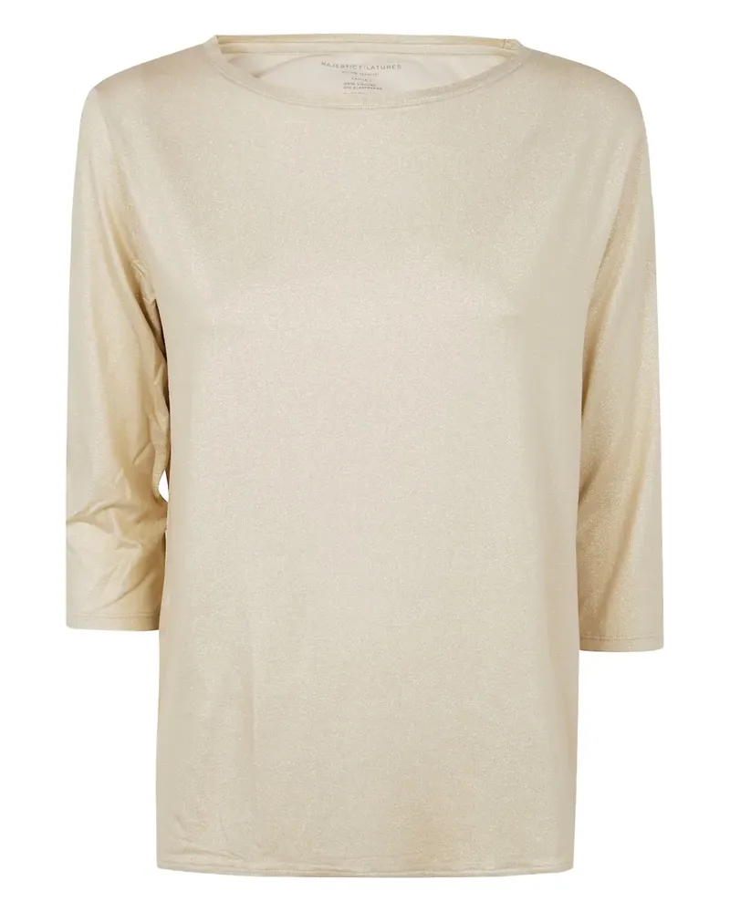 Majestic Pullover mit Metallic-Garn - Nude Nude