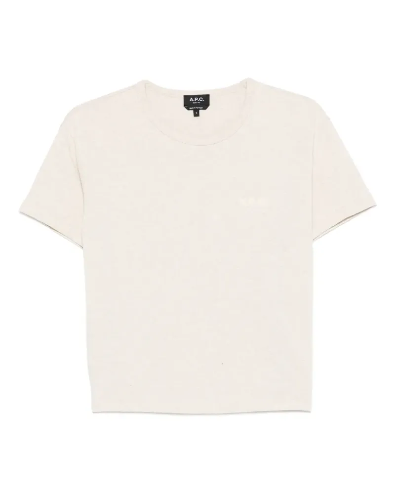 A.P.C. T-Shirt mit rundem Ausschnitt - Nude Nude