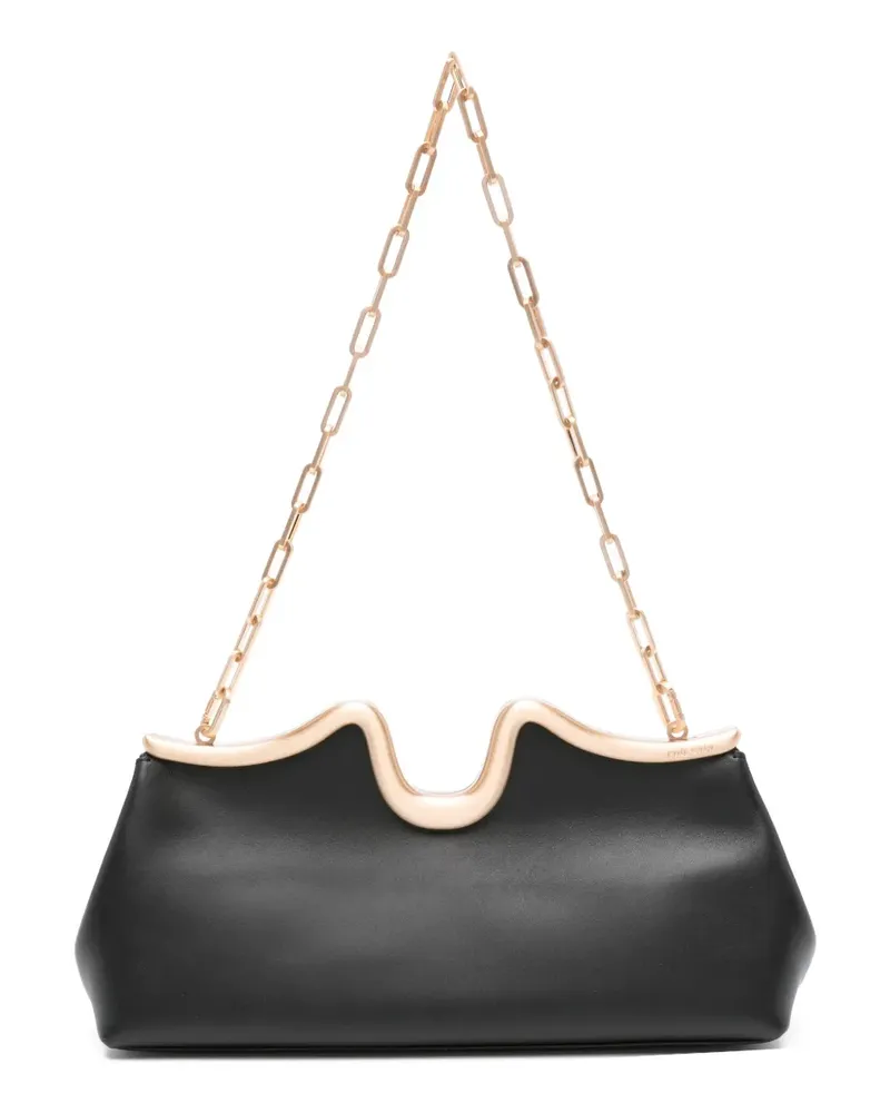 Cult Gaia Valma Clutch mit geschwungenem Gestell - Schwarz Schwarz