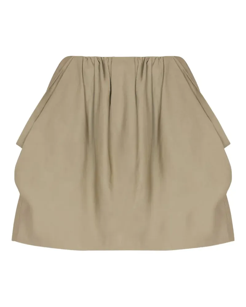 Balmain Kurzer Ballonrock - Nude Nude