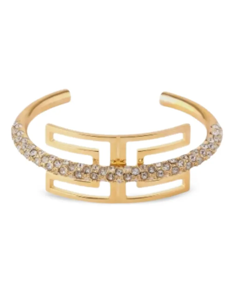 Elisabetta Franchi Geometrisch verziertes Armband - Gold Gold