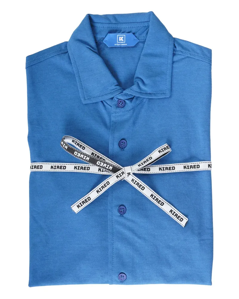 Kiton Langärmeliges Hemd - Blau Blau