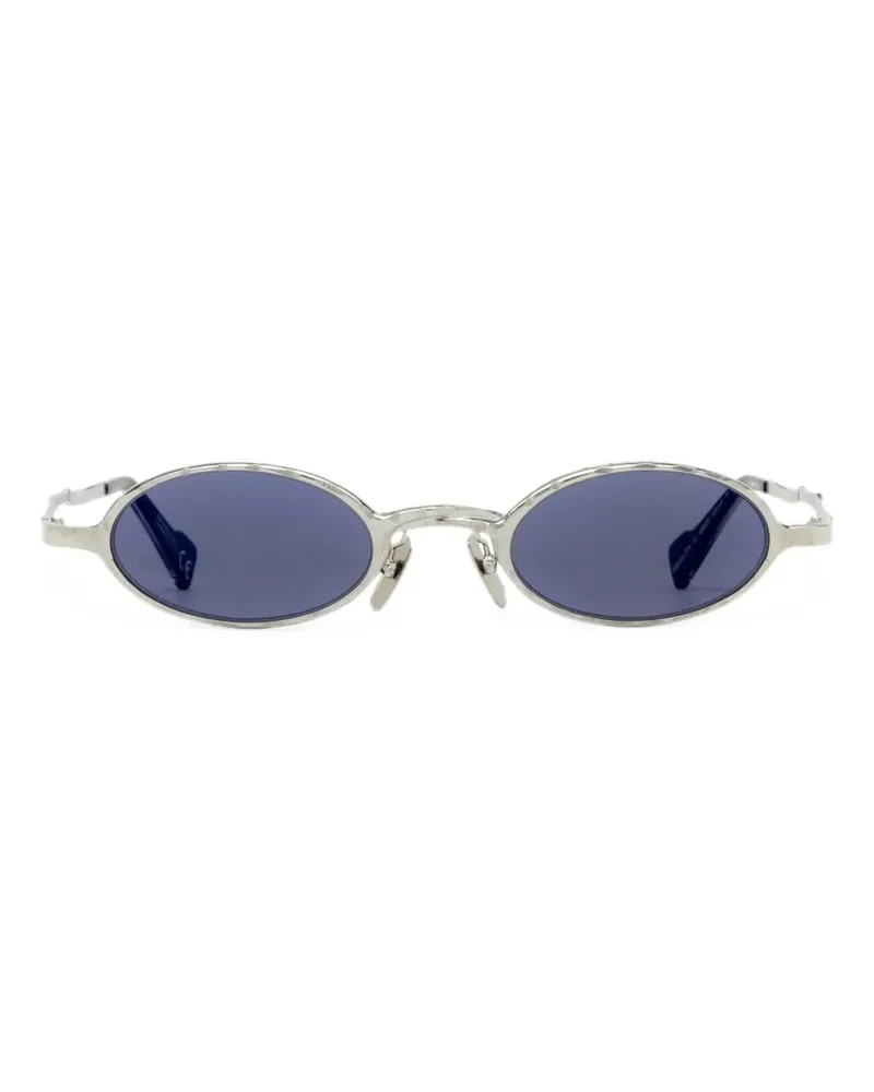 KUBORAUM Sonnenbrille mit ovalem Gestell - Silber Silber