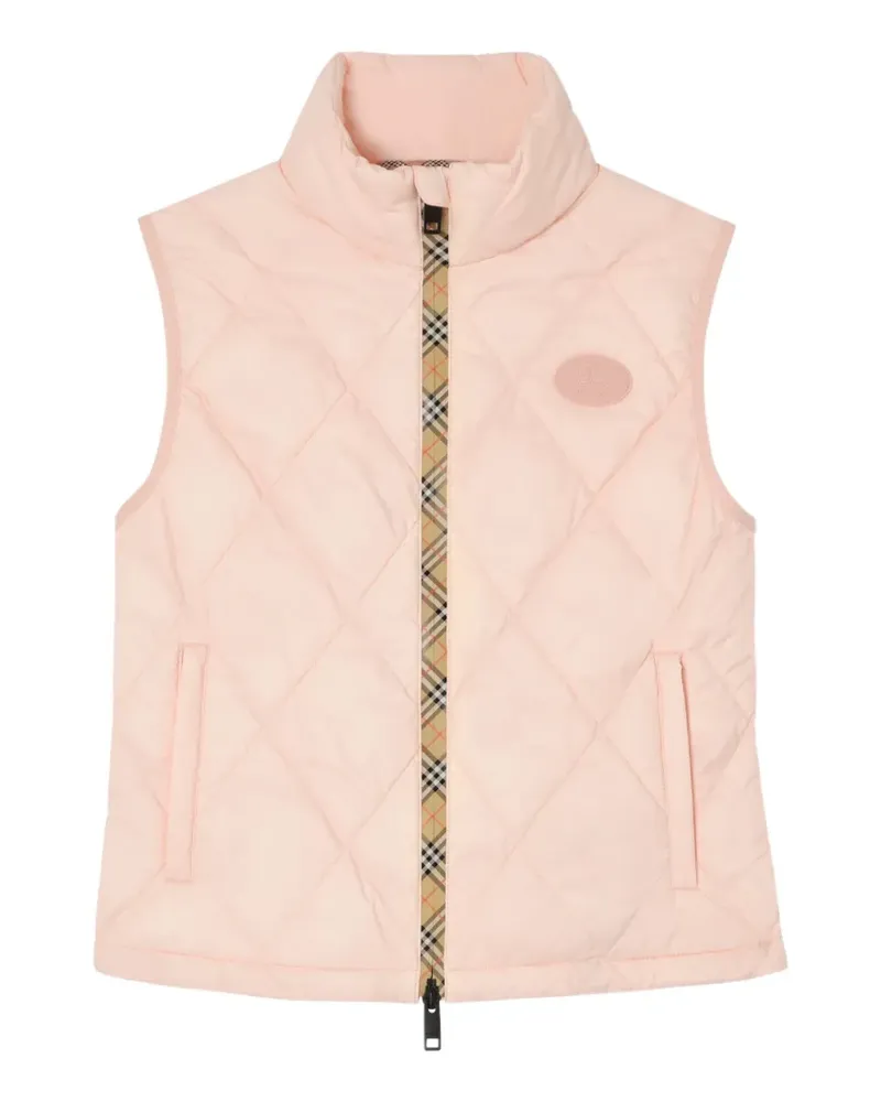 Burberry packable quilted nylon Cheswick gilet - Rosa Rosa