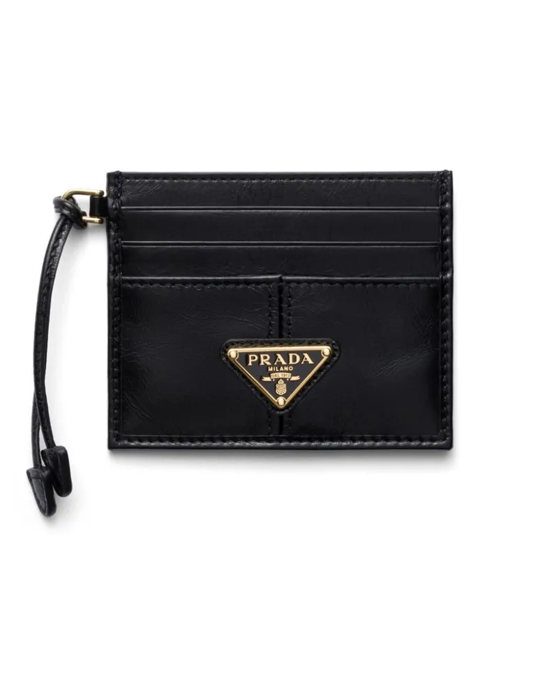 Prada Klassisches Kartenetui - Schwarz Schwarz