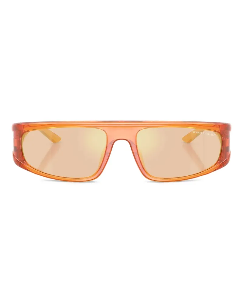 Armani Exchange Sonnenbrille mit Shield-Gestell - Orange Orange