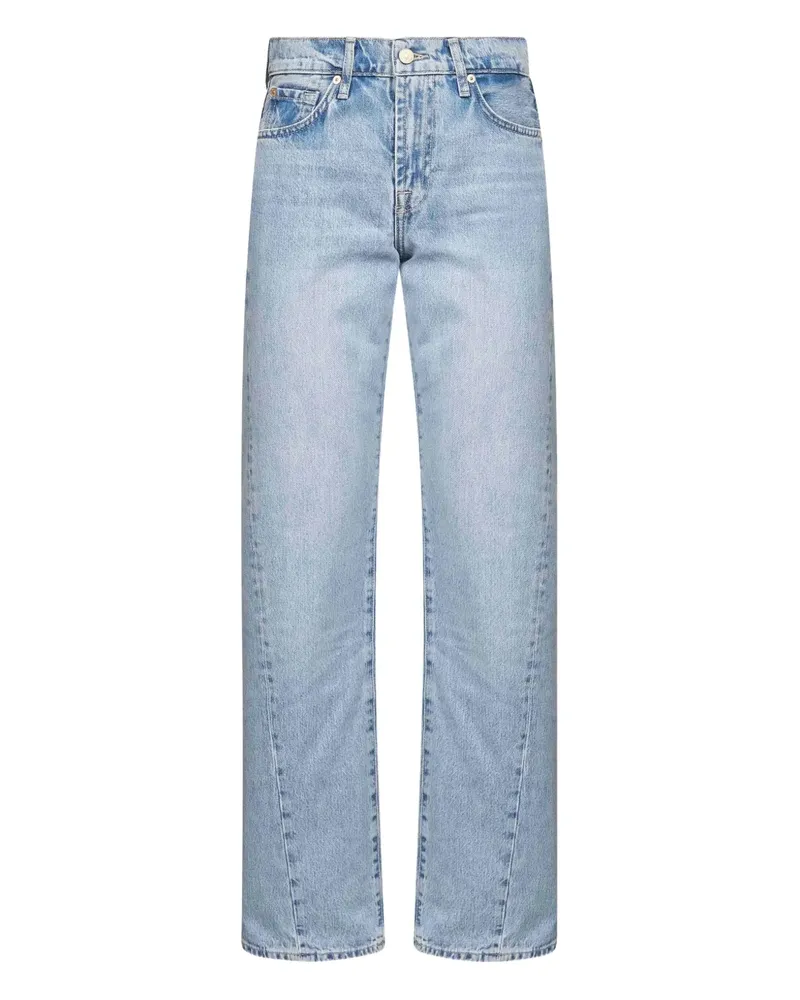 7 for all mankind Five-Pocket-Jeans mit Patch hinten - Blau Blau
