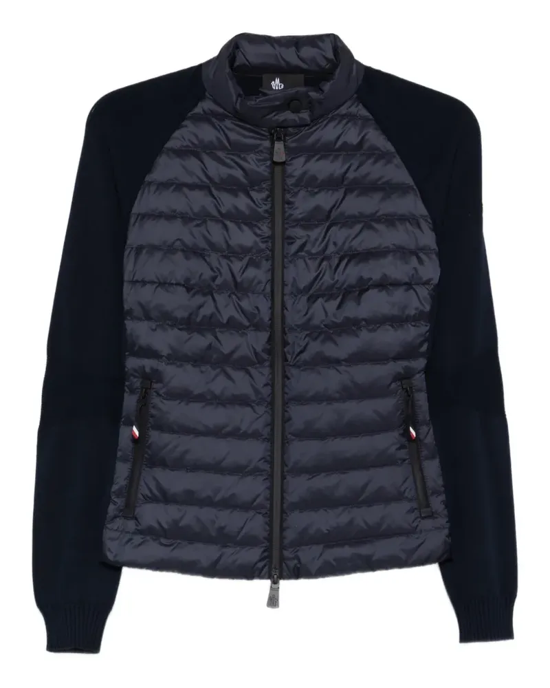 Moncler padded zip-up jacket - Blau Blau