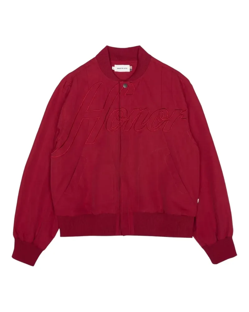 Honor The Gift logo-embroidered bomber jacket - Rot Rot