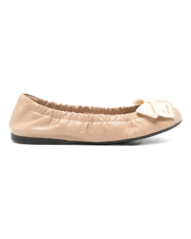 Prada Ballerinas mit Schleifendetail - Nude Nude